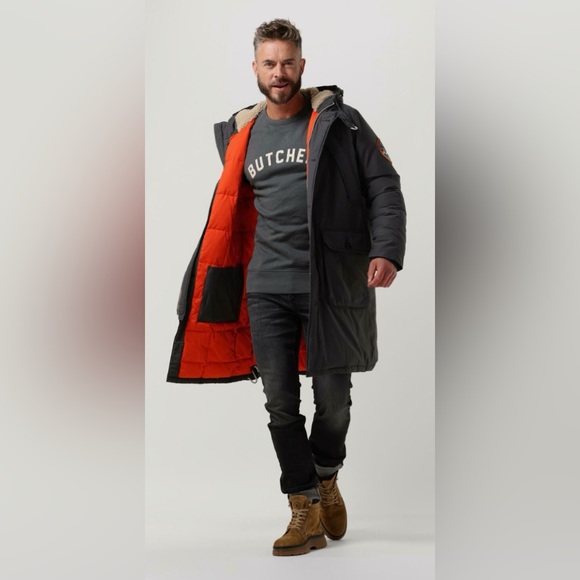 Scotch & Soda ~ Heavy Weight Padded Parka in Red - Picture 5 of 14